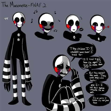 Note This will use Silver Eyes names, Theories, and Sister Location cutscenes. . Who is the marionette fnaf
